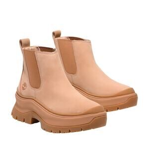 Timberland Roxie Lane‎ Mid Chelsea Women’s Boots - Light Beige Nubuck - Size 8.5